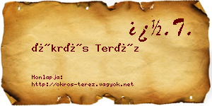 Ökrös Teréz névjegykártya